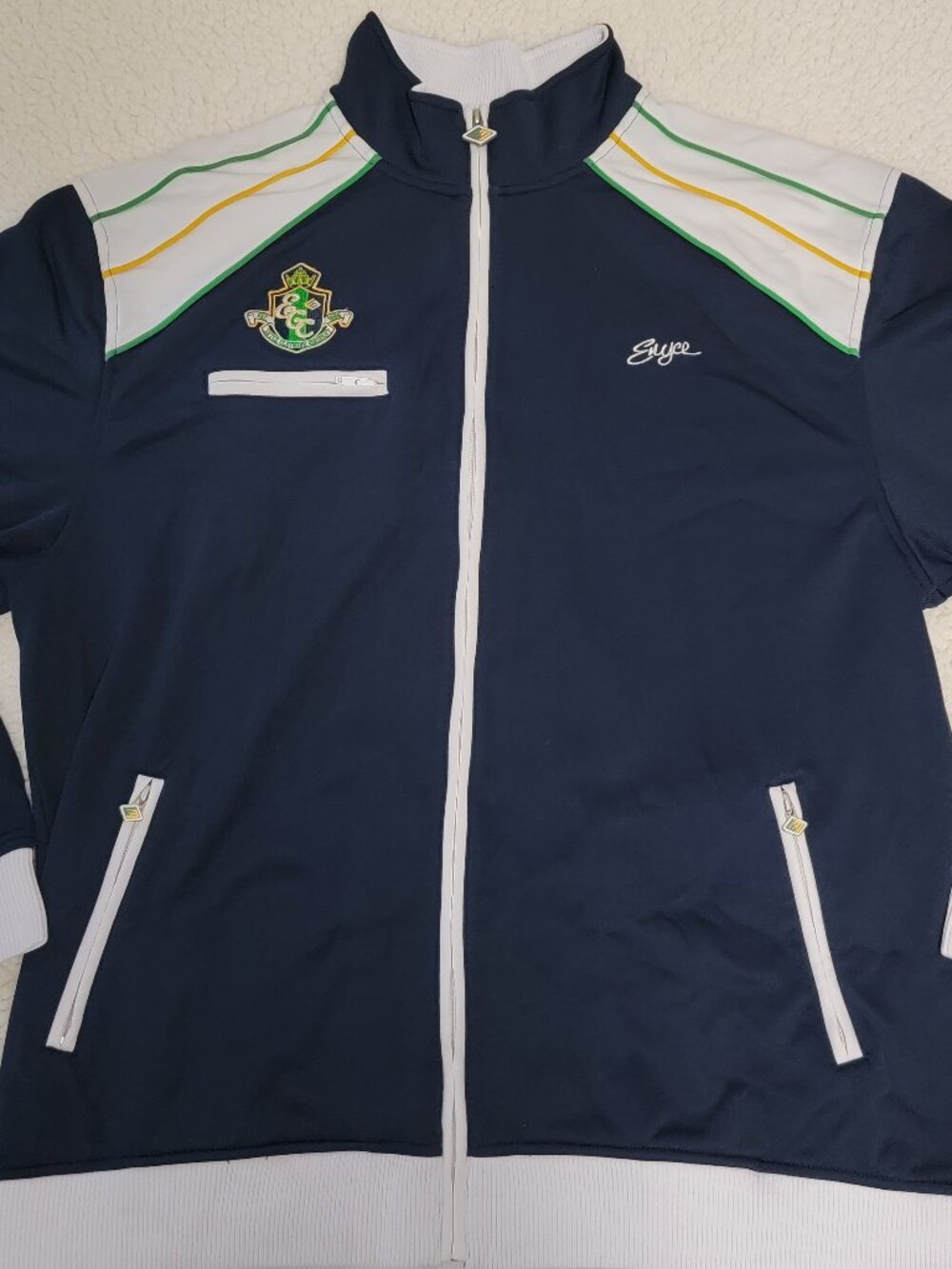 VTG Enyce Track Jacket Mens XL Full Zip Embroidered Crest Hip Hop Streetwear